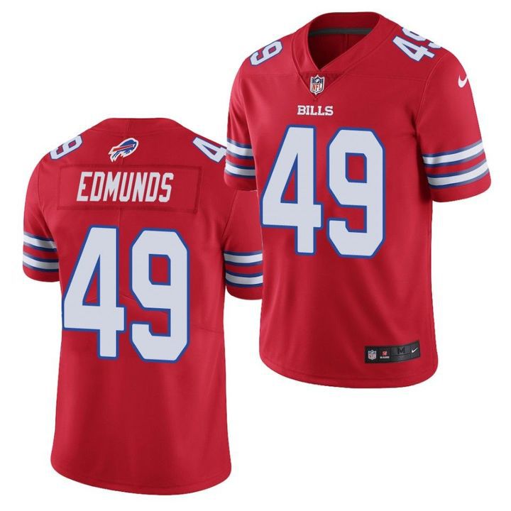 Men Buffalo Bills #49 Tremaine Edmunds Nike Red Game NFL Jersey